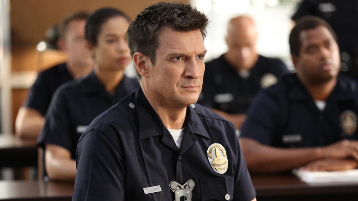  Nathan Fillion on The Rookie. 