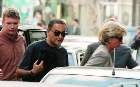 Trevor Rees-Jones, Dodi and Princess Diana arriving in Paris after their cruise - Credit: Big pictures