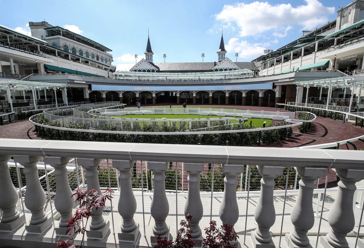 A look at the completed $200 million paddock at Churchill Downs ahead of Kentucky Derby 150.