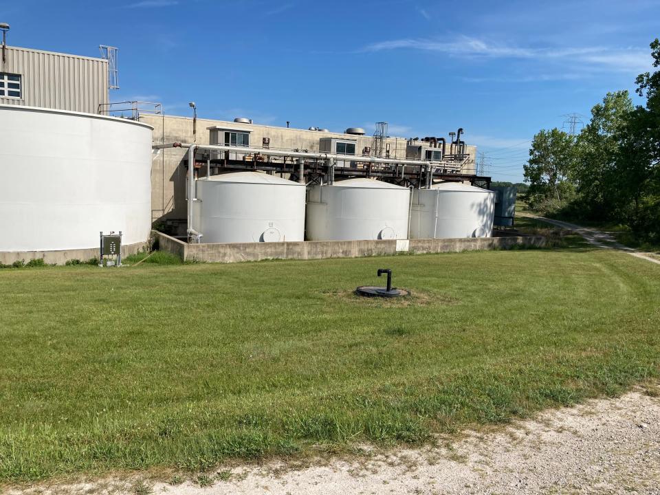 This is a photo of the leachate collection manhole at the Ford River Raisin Warehouse in Monroe. It is part of the PFAS project at the plant operated by MPART.  MPART, under the auspices of the Michigan Department of Environment, Great Lakes and Energy, ensures coordination in implementing a response to PFAS contamination.