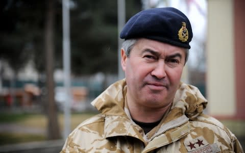 Sir Richard Barrons until last year led the UK’s Joint Forces Command - Credit: David Gill for The Telegraph