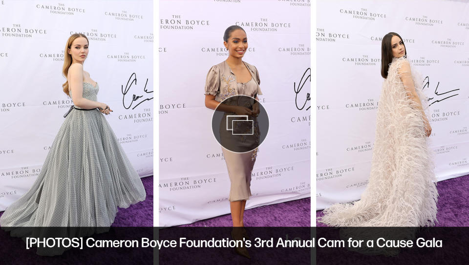 Dove Cameron, left, and Yara Shahidi at the Cameron Boyce Foundation's 3rd Annual Cam for a Cause Gala at The Beehive on June 2 in Los Angeles., red carpet celebrity style