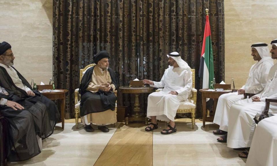 Muqtada al-Sadr with Saudi leaders