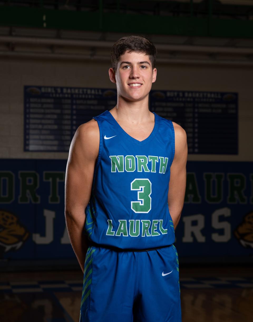 North Laurel High School sophomore Reed Sheppard was selected to The Courier Journal's All-State basketball first team.