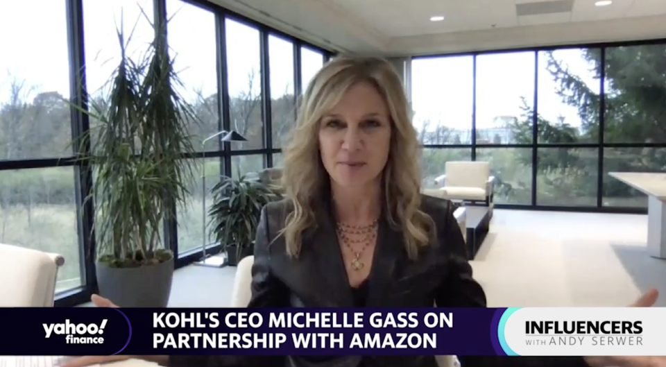 Kohl's CEO Michelle Gass appears on "Influencers with Andy Serwer."