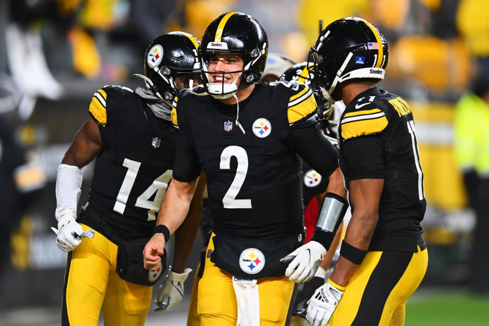 The Steelers are entrusting Mason Rudolph with their NFL playoff hopes. (Joe Sargent/Getty Images)