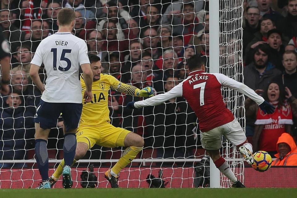 Alexis Sanchez starred as Arsenal beat Spurs on Saturday (AFP/Getty Images)