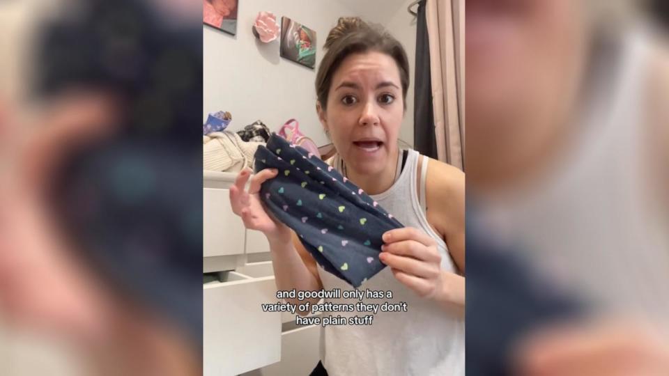 PHOTO: In a TikTok video, Marla Branyan shared why she is OK sending her child to preschool with stained but clean clothes. (Courtesy of Marla Branyan)