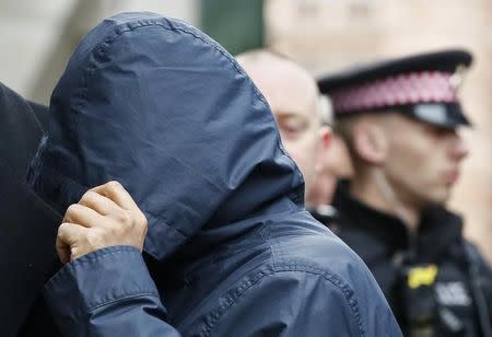 Former undercover reporter for the News of the World and the Sun on Sunday, Mazher Mahmood, arrives for sentencing at the Old Bailey in London, Britain October 21, 2016. REUTERS/Stefan Wermuth