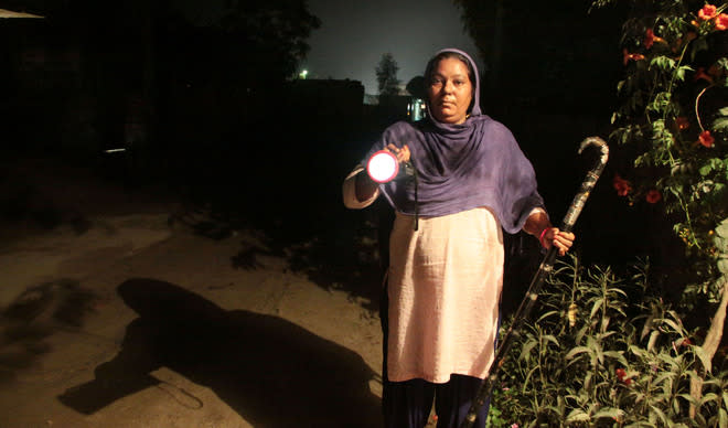 Kuldip Kaur, Punjab’s first woman chowkidar. Picture courtesy: Tribune India