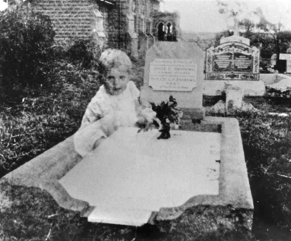 In the mid-1940s, a Mrs. Andrews of Queensland, Australia, photographed the grave of her daughter, Joyce. When the film was developed, a small child appeared in the picture. Years later, two graves of young infant girls were found near Joyce’s grave.