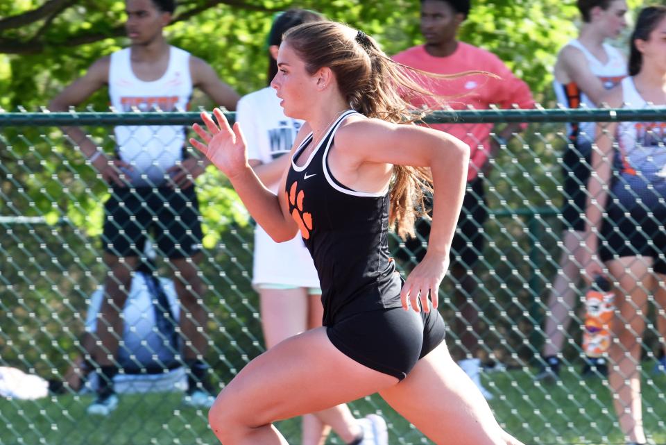 Brighton's Amanda Simon runs cross country, but excels in sprints on the track.