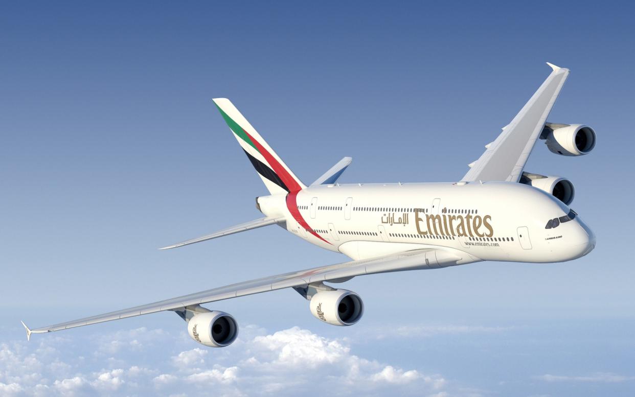 An Emirates A380 was involved in the incident - Emirates
