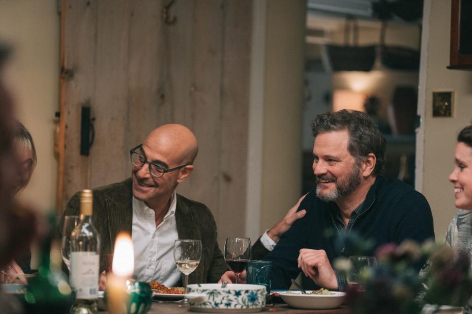 colin firth as sam and stanley tucci as tusker in supernova