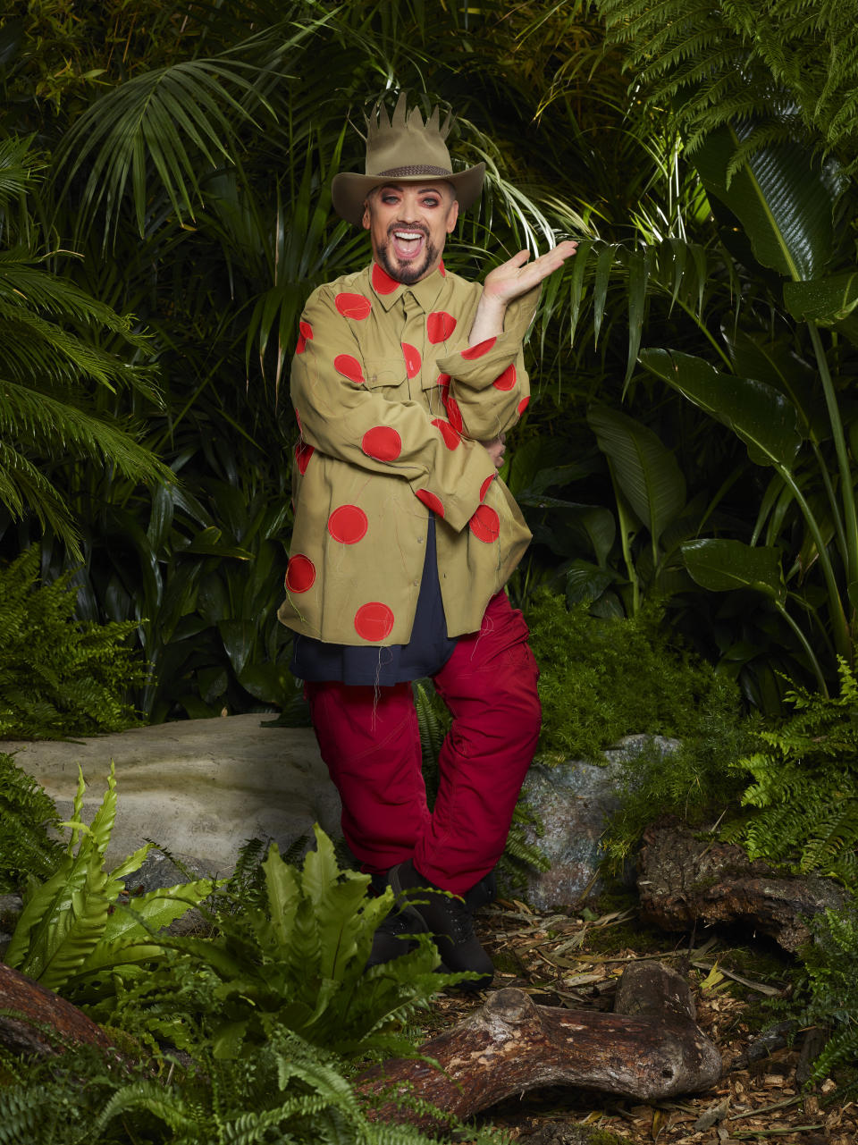 Boy George poses for I'm A Celebrity