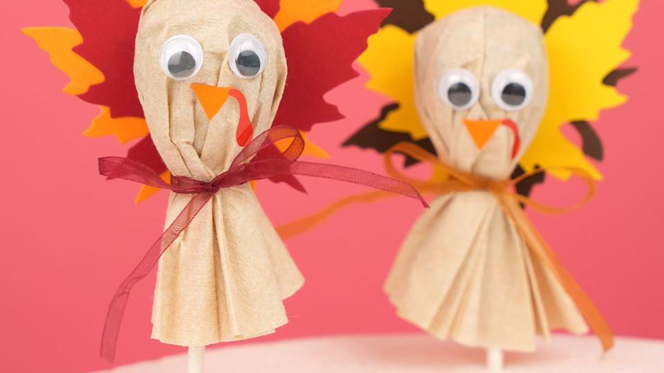 turkey crafts turkey lollipops