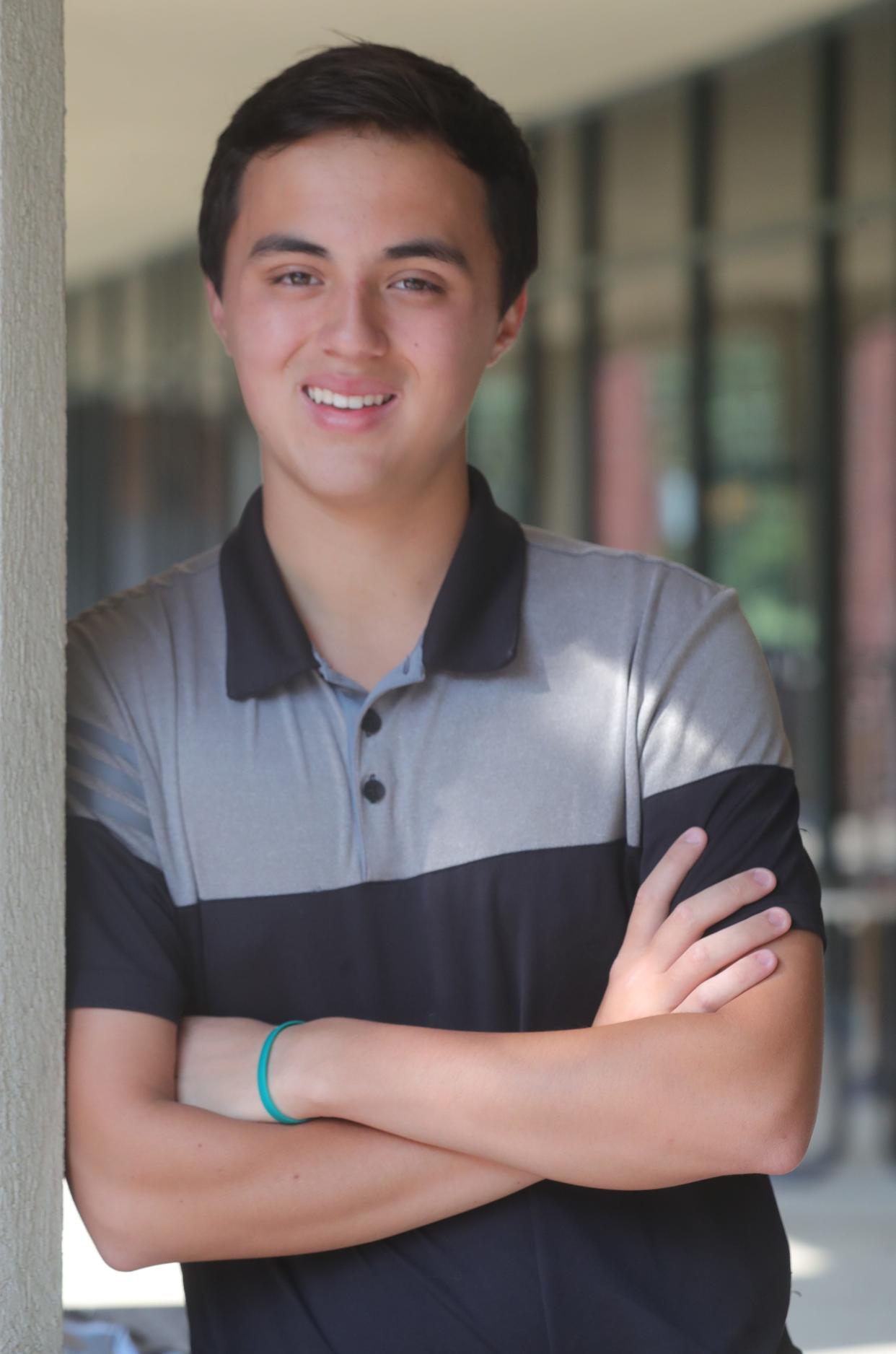 Max Graham, 18, will be a first-time voter in the November election.