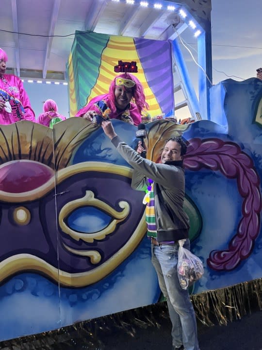 Krewe of Nandi on Wednesday, Feb. 8, 2024. (WGNO/Kenny Lopez)