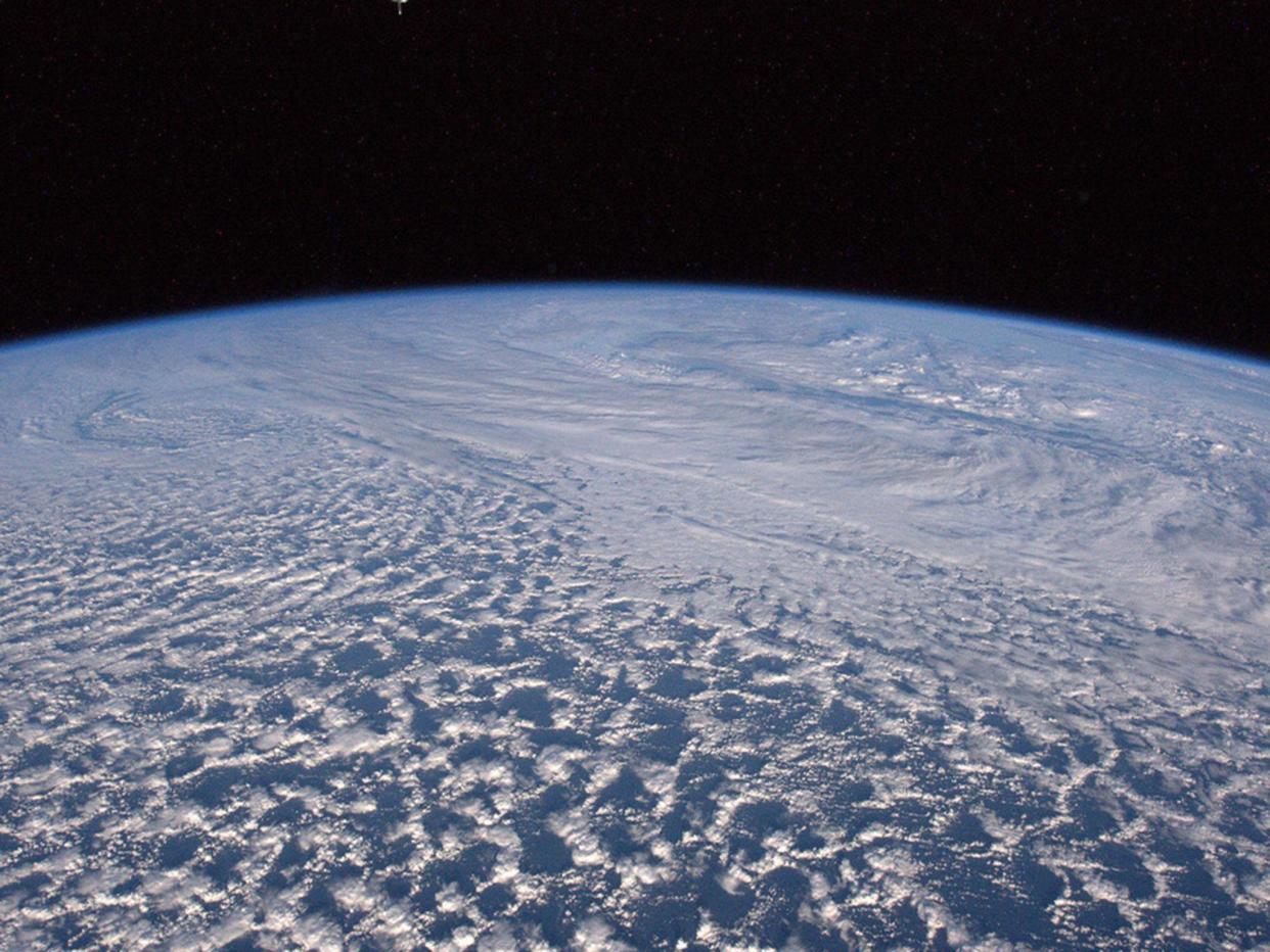 A view of clouds over the Atlantic ocean: Tim Peake/Flickr