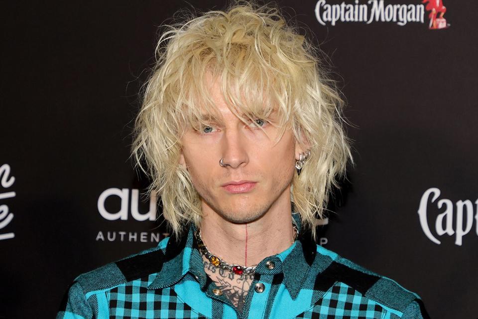 Machine Gun Kelly attends the 2023 Sports Illustrated Super Bowl Party