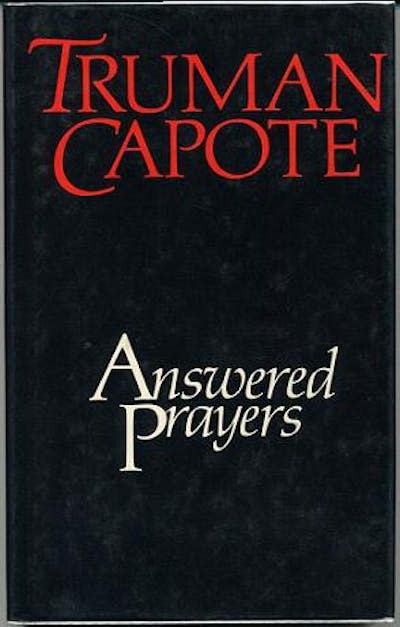 Portada de la primera edición de la inacabada novela _Plegarias atendidas_, de Truman Capote.