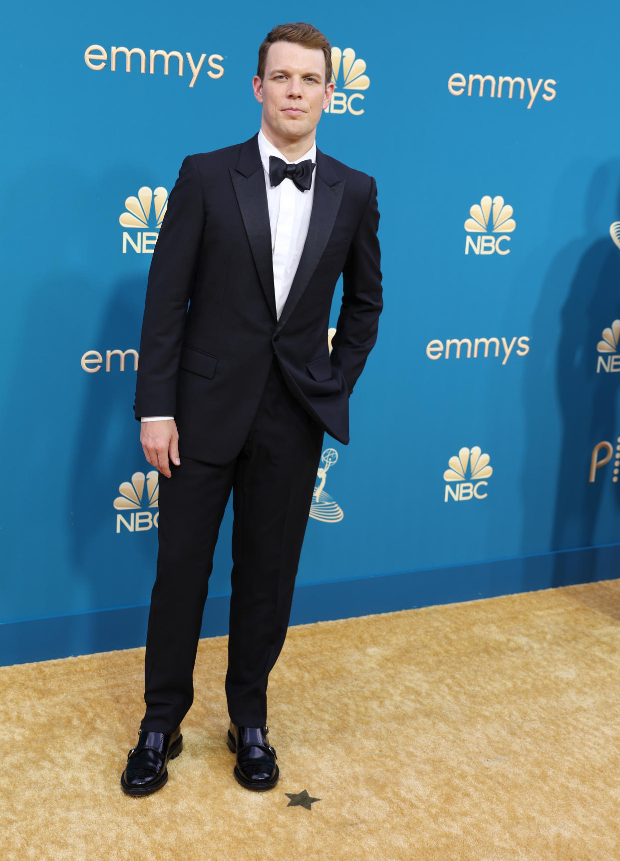 LOS ANGELES, CA - September 12, 2022 -       Jake Lacy arriving at the 74th Primetime Emmy Awards at the Microsoft Theater on Monday, September 12, 2022 (Brian van der Brug / Los Angeles Times via Getty Images)