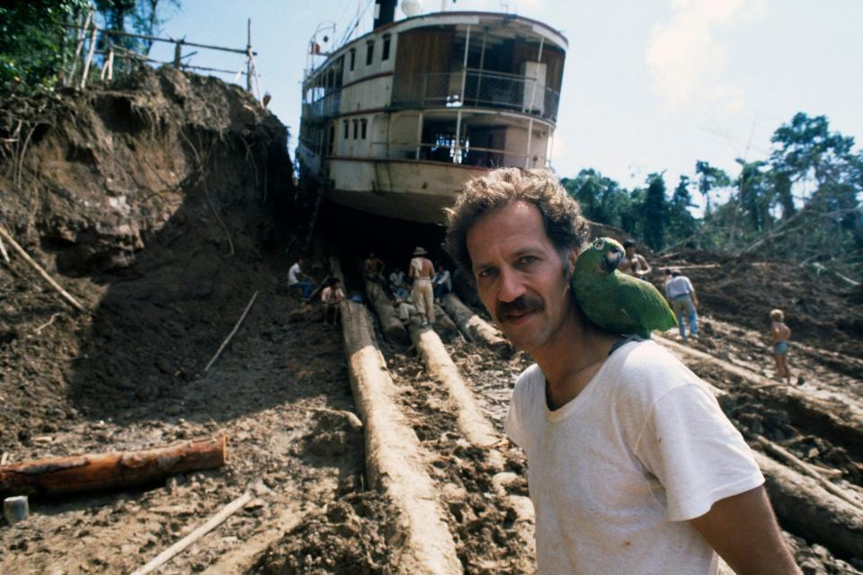 Director Werner Herzog on location in Peru, filming Fitzcarraldo in 1981 - Sygma