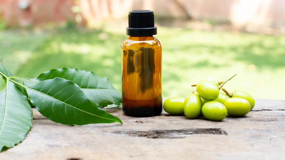 Neem oil bottle