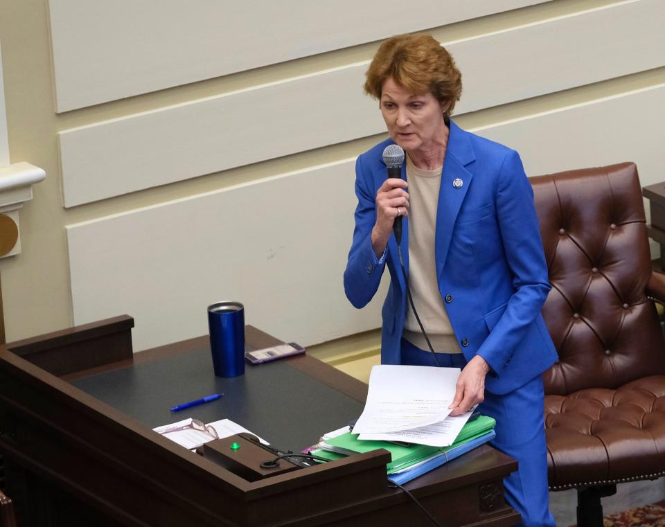 Senate Minority Leader Kay Floyd, D-Oklahoma City, is leading an effort to prohibit corporal punishment of schoolchildren with disabilities.