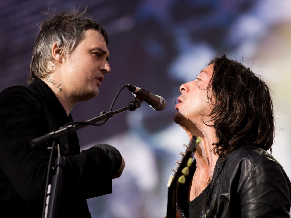 Pete Doherty and Carl Barat of The Libertines (Getty Images)