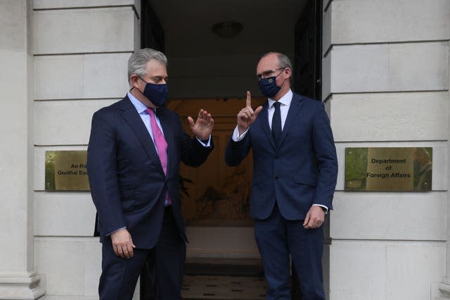 Brandon Lewis and Simon Coveney