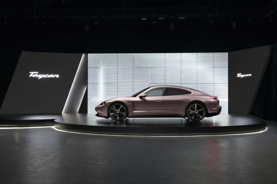 Porsche Taycan EV Frozenberry Metallic