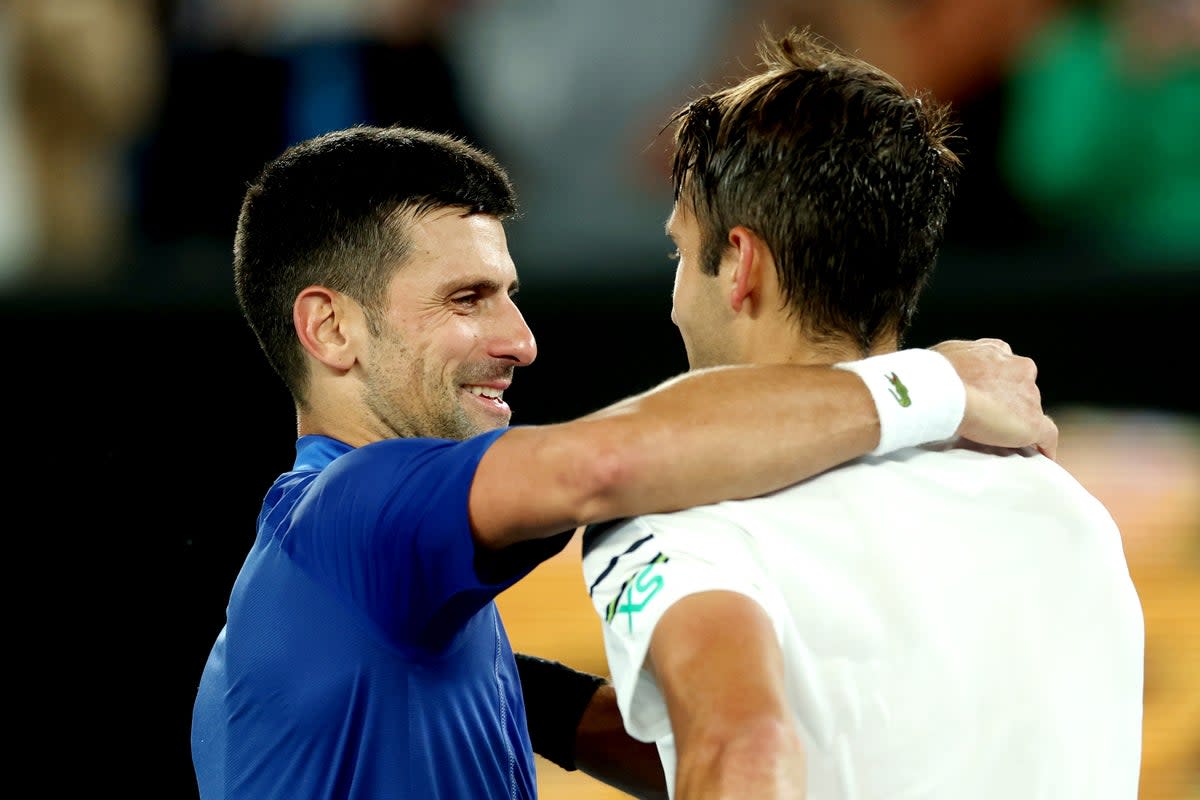 Djokovic had too much quality for Tomas Etcheverry of Argentina (Getty)