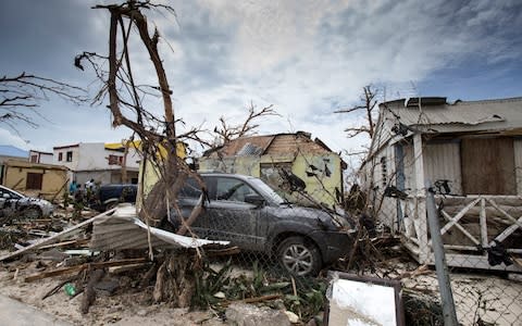 The effects of Hurricane Irma on the island of St Martin - Credit: GERBEN VAN ES