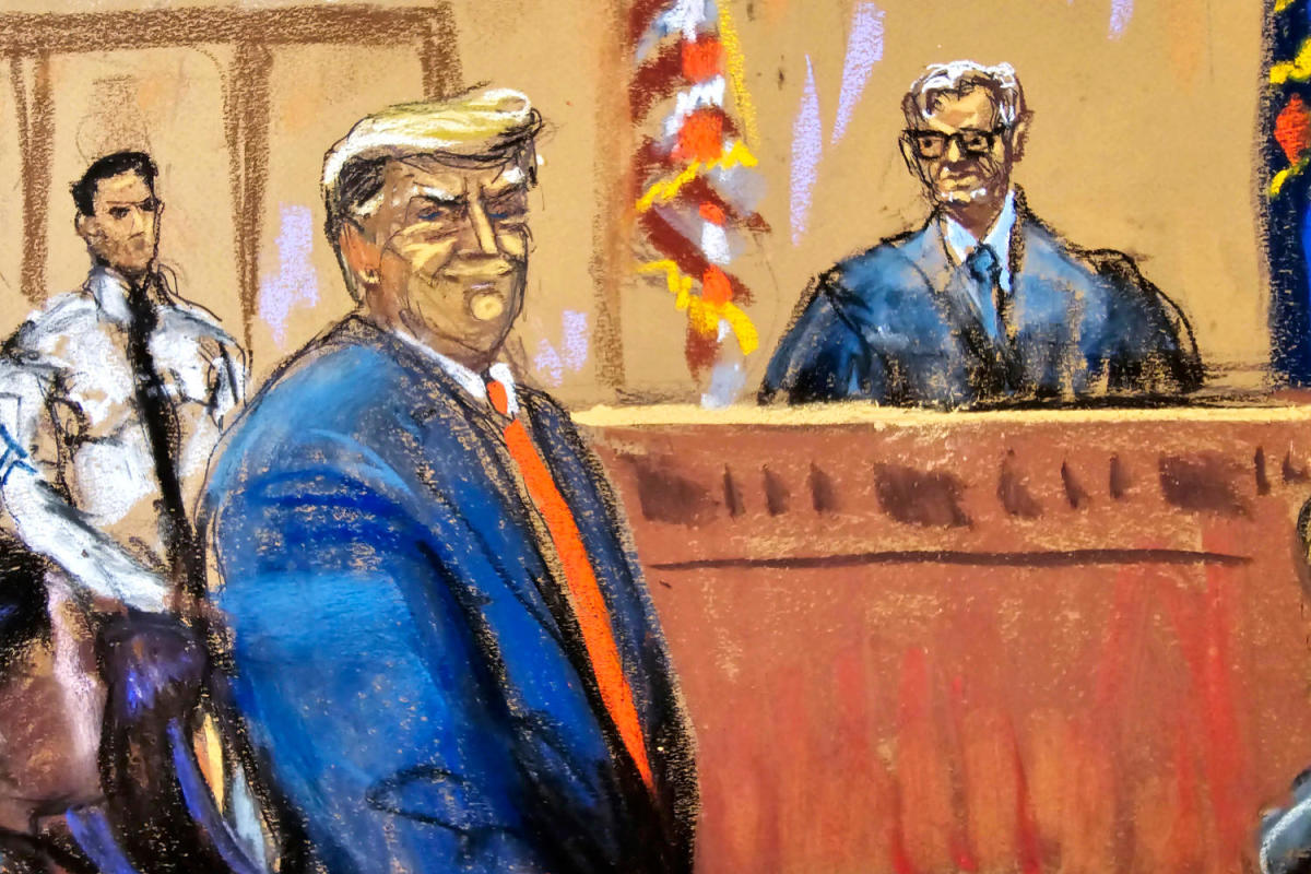 Trump’s secret New York trial continues after sleepy start to jury selection