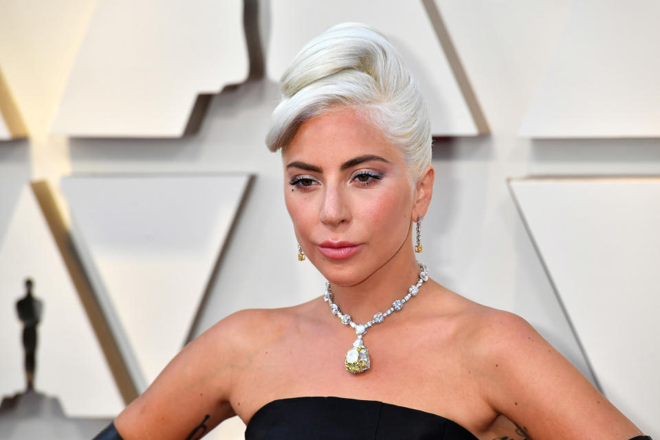 Lady Gaga mit dem spektakulärsten Schmuck der Oscar-Verleihung. (Bild: Getty Images)