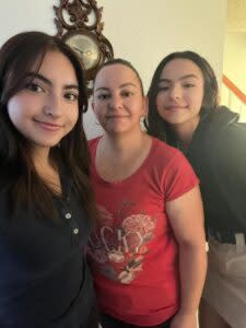 Liliana Madrid with her daughters Alexa Godoy and Itzel. (Liliana Madrid)