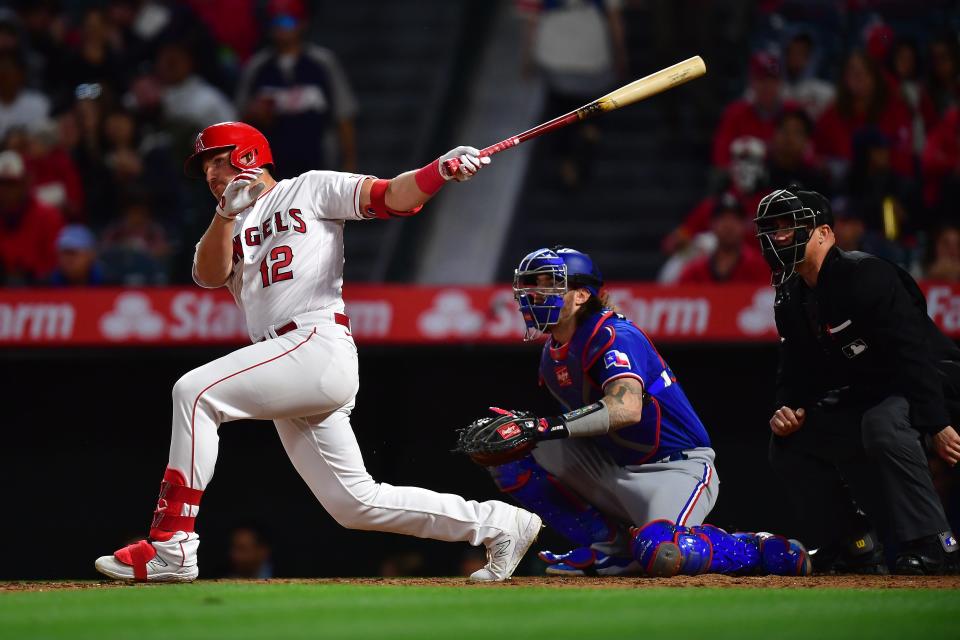 New Reds outfielder Hunter Renfroe was hitting cleanup for Friday's game against the Cubs.