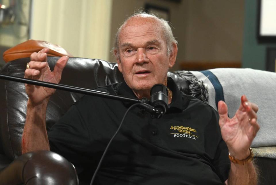 Former Appalachian State football coach Jerry Moore said he “wasn’t ready to quit” when he and the school parted ways following the 2012 season. After a couple of years of staying away from the campus, however, Moore and the school’s new athletic administration have mended fences, and he attends nearly all Mountaineer home games now.