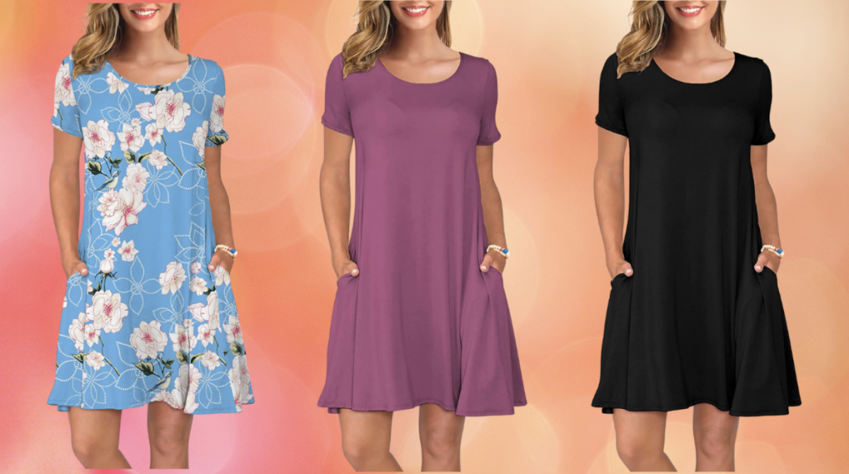 #This ‘flattering and comfortable’ T-shirt dress is down to $29