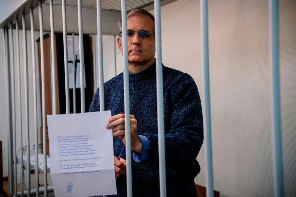 Former Marine Paul Whelan, who has been imprisoned in Russia since 2018, and whose release the U.S. is also trying to secure in a multiway prisoner swap<span class="copyright">Dimitar Dilkoff—AFP/Getty Images</span>