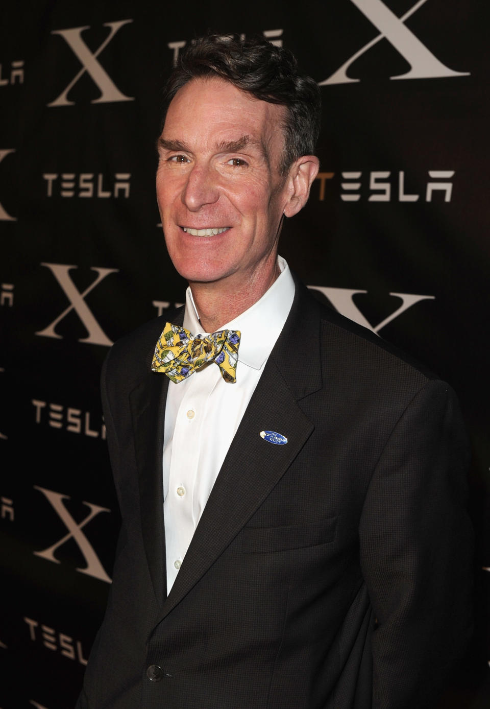 LOS ANGELES, CA - FEBRUARY 09: Scientist Bill Nye arrives at Tesla Worldwide Debut of Model X on February 9, 2012 in Los Angeles, California. (Photo by Jason Merritt/Getty Images for Tesla)