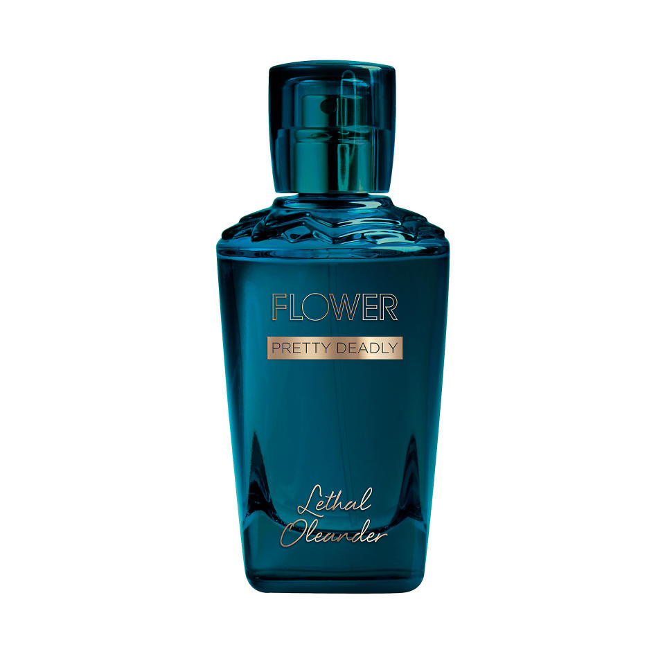 <p>Buy it <a rel="nofollow noopener" href="https://www.flowerbeauty.com/index.php/pretty-deadly-lethal-oleander-eau-de-parfum.html" target="_blank" data-ylk="slk:here;elm:context_link;itc:0;sec:content-canvas" class="link ">here</a> for $13/1.7 fl. oz..</p>