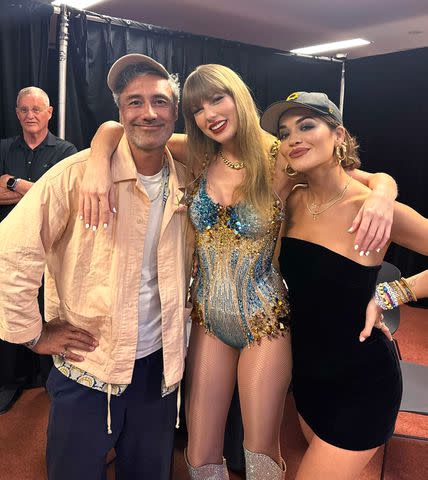 <p>Rita Ora/Instagram</p> Taylor Swift, Rita Ora and Taika Waititi