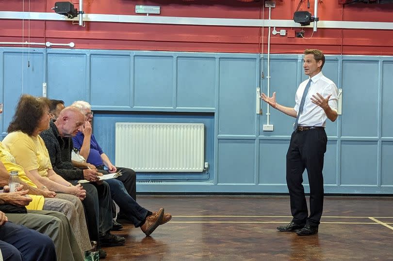 Chris Philp at the General Election hustings