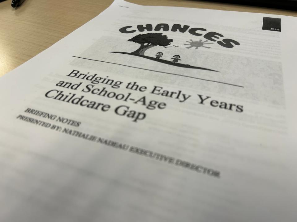 Chances staff presented a five-page report with several recommendations for government to implement.