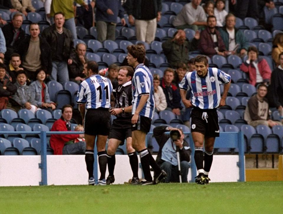 Paolo di Canio shoved the referee over