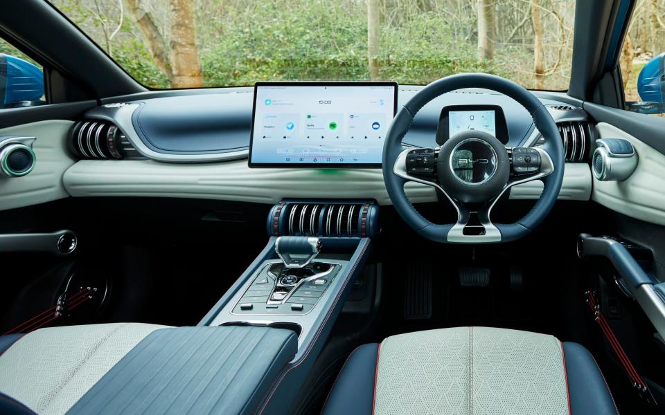 The Atto 3's interior is from from conventional