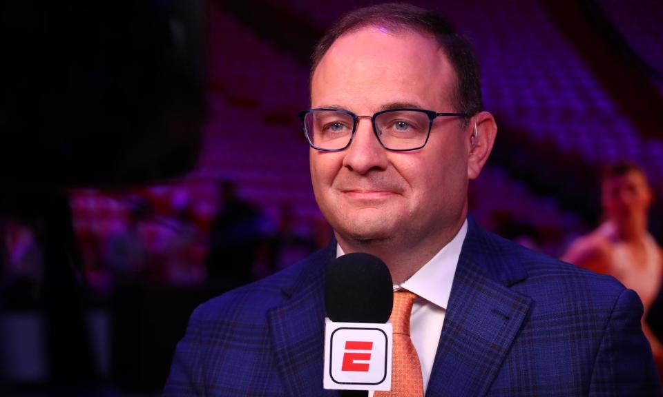 <span>Adrian Wojnarowski joined ESPN in 2017.</span><span>Photograph: David L Nemec/NBAE/Getty Images</span>