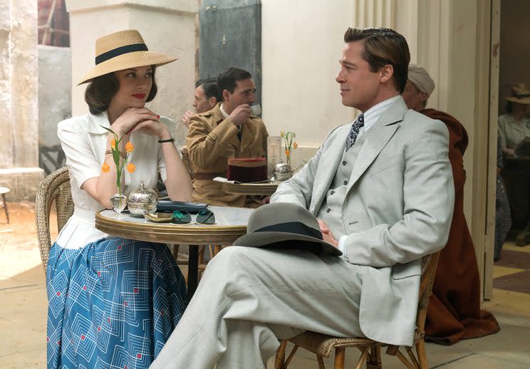 Brad Pitt plays Max Vatan and Marion Cotillard plays Marianne Beausejour in Allied (Photo: Paramount Pictures) 